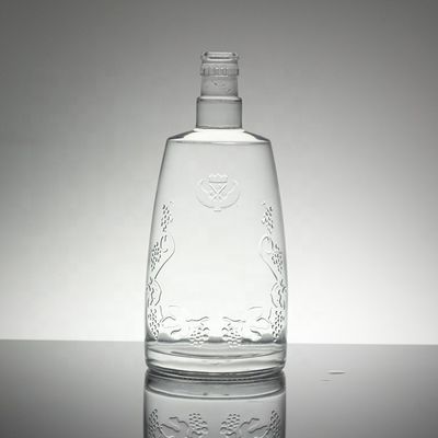Bouteille en verre 50 cl à étiquette à chaud Bouteille de boissons à vin de style céramique pour boissons 700 ml