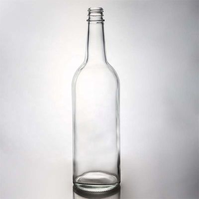 Bouteille en verre blanc cristallin pour le vin Gin Whiskey Tequila 500 ml 700 ml 750 ml 1000 ml