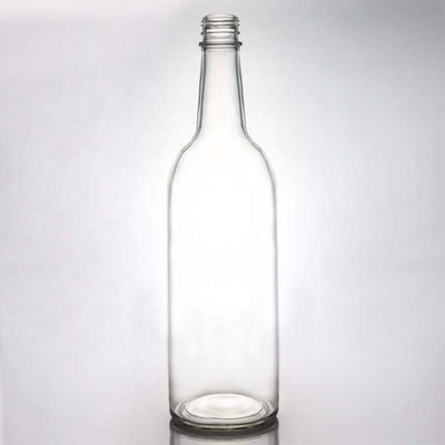 Bouteille en verre blanc cristallin pour le vin Gin Whiskey Tequila 500 ml 700 ml 750 ml 1000 ml