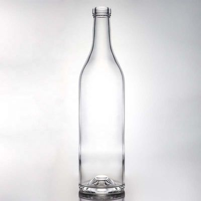 Bouteille en verre blanc cristallin pour le vin Gin Whiskey Tequila 500 ml 700 ml 750 ml 1000 ml