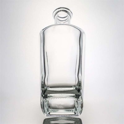 Bouteille en verre carré unique pour le whisky, la vodka, la tequila, le gin, le rhum, le liège inclus