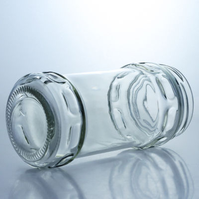 Produit de qualité alimentaire verre rond clair pot de miel à vis pour vos besoins uniques