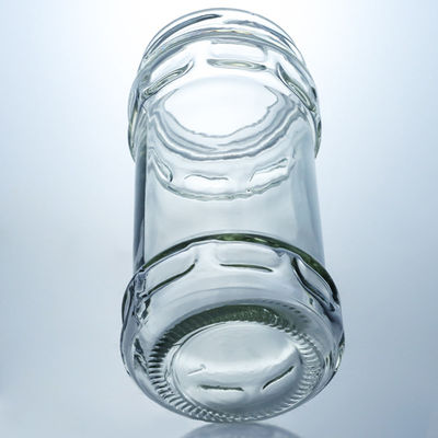 Produit de qualité alimentaire verre rond clair pot de miel à vis pour vos besoins uniques