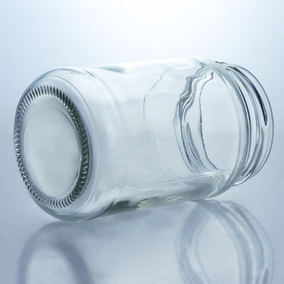 Matériau du collier verre 4oz 8oz 16oz bocaux larges pour le stockage de miel de confiture de cornichons