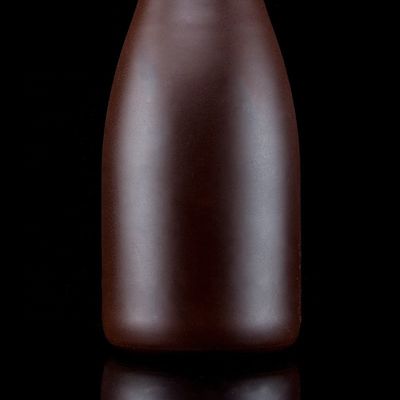 Bouteille de champagne de 500 ml avec finition mate Collier en verre revêtu de cuivre