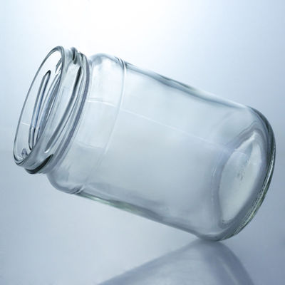 Matériau du collier verre 4oz 8oz 16oz bocaux larges pour le stockage de miel de confiture de cornichons