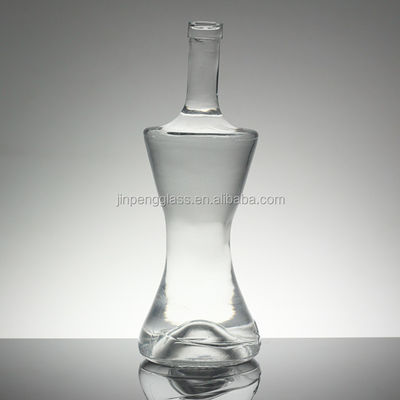 Conception personnalisée Corps féminin Forme spéciale Bouteille d'alcool 1000 ml 750 ml avec surface décale