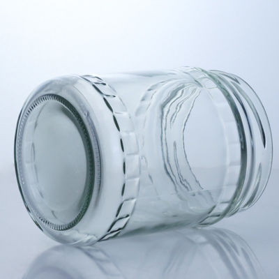Boîtes de verre de silex rond clair pour la production et la distribution de produits alimentaires
