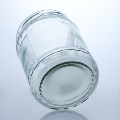 Boîtes de verre de silex rond clair pour la production et la distribution de produits alimentaires