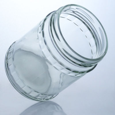 Boîtes de verre de silex rond clair pour la production et la distribution de produits alimentaires