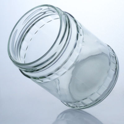 Boîtes de verre de silex rond clair pour la production et la distribution de produits alimentaires