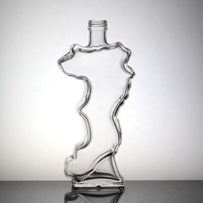 Bouteille en verre en forme de cœur sur mesure avec un design unique