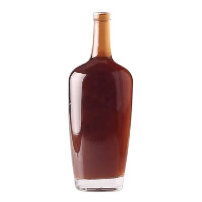 Matériau du corps en verre Bouteille en verre de vin pour un design d'emballage de boissons alcoolisées unique sur mesure