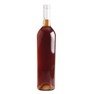 Matériau du corps en verre Bouteille en verre de vin pour un design d'emballage de boissons alcoolisées unique sur mesure