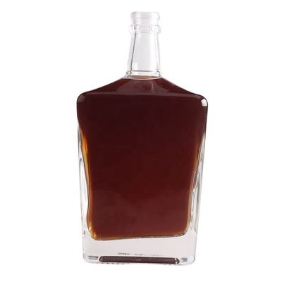 Matériau du corps en verre Bouteille en verre de vin pour un design d'emballage de boissons alcoolisées unique sur mesure