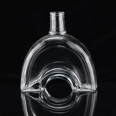 Bouteille en verre industrielle de 700 ml pour l'industrie des boissons en forme de pouce