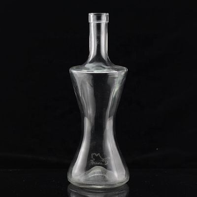Bouteille en verre industrielle de 700 ml pour l'industrie des boissons en forme de pouce