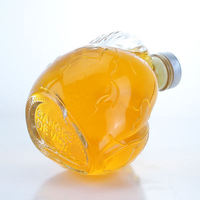 Bouteille en verre en forme de cœur, claire ou personnalisée, pour les boissons