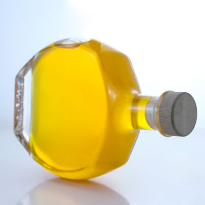 Logo personnalisé Collier en verre Bouteille d'alcool pour whisky Vodka Tequila Gin Rum fourni