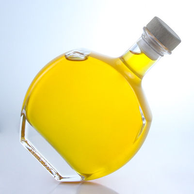 Logo personnalisé Collier en verre Bouteille d'alcool pour whisky Vodka Tequila Gin Rum fourni
