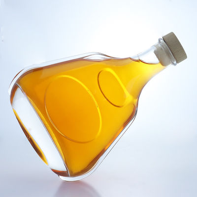 Bouteille en verre de 700 ml claire ou personnalisée pour le gin, le rhum, le champagne, le cognac, le whisky et les liqueurs