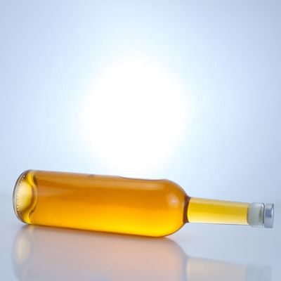 Bouteille en verre personnalisée pour 750 ml de verre à coude long clair Flint Gin Rum Champagne Liquor