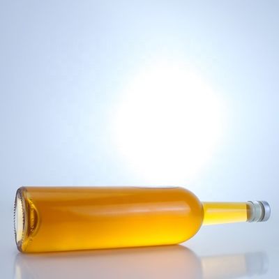 Bouteille en verre personnalisée pour 750 ml de verre à coude long clair Flint Gin Rum Champagne Liquor
