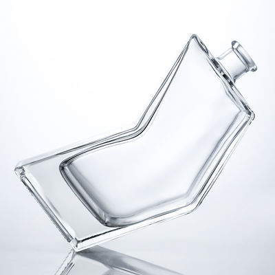 Logo personnalisé Bouteille en verre Liqueur Matériau en verre Bouchon de liège Whisky Gin Rum Vodka