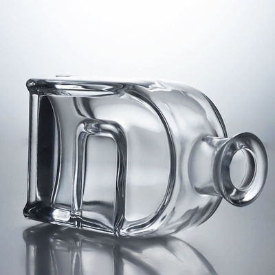 Bouteille en verre Squircle personnalisée pour le gin, le rhum, le cognac, la vodka et le bouchon de liège