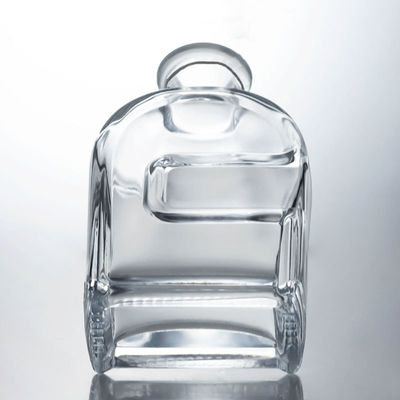 Bouteille en verre Squircle personnalisée pour le gin, le rhum, le cognac, la vodka et le bouchon de liège