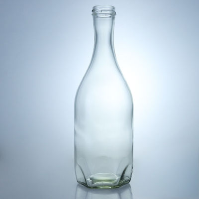 Bouteille en verre à visque, whisky, gin, rhum et boissons industrielles à vis de type liège