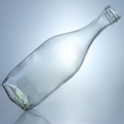 Bouteille en verre à visque, whisky, gin, rhum et boissons industrielles à vis de type liège