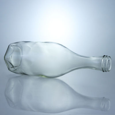 Bouteille en verre à visque, whisky, gin, rhum et boissons industrielles à vis de type liège