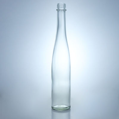 Récipient de boissons Bouteille de verre à vis haute et mince