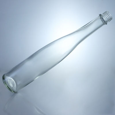 Récipient de boissons Bouteille de verre à vis haute et mince