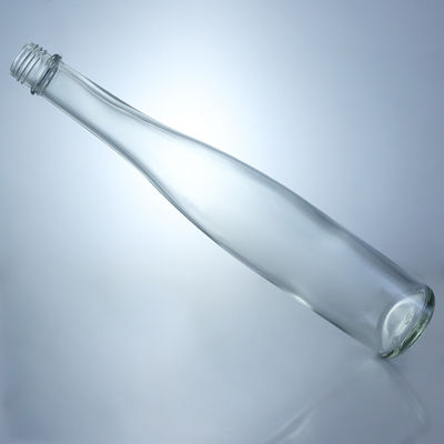 Récipient de boissons Bouteille de verre à vis haute et mince