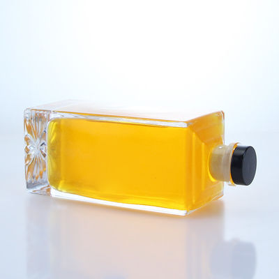 Whisky Vodka Tequila Gin Rum Bouteille en verre de petite capacité avec logo et en liège