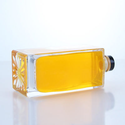 Whisky Vodka Tequila Gin Rum Bouteille en verre de petite capacité avec logo et en liège