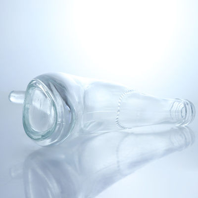 Bouteille de liqueur en verre à capuche personnalisée pour le gin, le rhum, la vodka, les talons hauts, la forme du corps, le matériau du verre