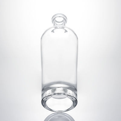 Bouteille en verre de whisky Gin Rum Super Flint avec collier en verre personnalisé et bouchon de liège