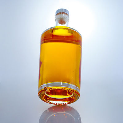 Bouteille en verre de forme populaire pour vodka whisky rhum tequila gin fait