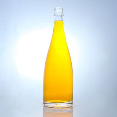 Bouteille en verre à capuche en forme de poire faite pour le rhum Super Flint Vodka Whisky Tequila Gin