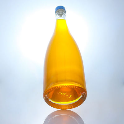 Bouteille en verre à capuche en forme de poire faite pour le rhum Super Flint Vodka Whisky Tequila Gin