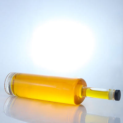 Bouteille en verre de 750 ml de qualité alimentaire pour le rhum, la vodka, le whisky, le tequila, le gin, le super-flin