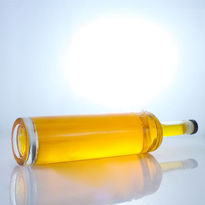 Bouteille en verre de 750 ml de qualité alimentaire pour le rhum, la vodka, le whisky, le tequila, le gin, le super-flin
