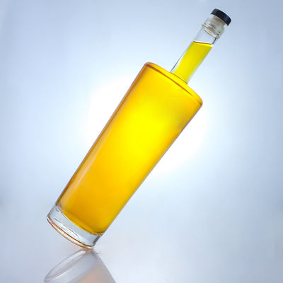 Bouteille en verre de 750 ml de qualité alimentaire pour le rhum, la vodka, le whisky, le tequila, le gin, le super-flin