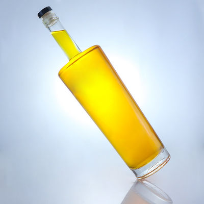 Bouteille en verre de 750 ml de qualité alimentaire pour le rhum, la vodka, le whisky, le tequila, le gin, le super-flin