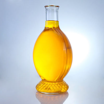 Bouteille en verre à bouchon de type liège pour le rhum, la vodka, le whisky, la tequila et le gin personnalisables