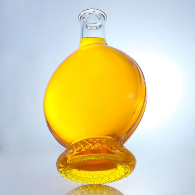 Bouteille en verre à bouchon de type liège pour le rhum, la vodka, le whisky, la tequila et le gin personnalisables