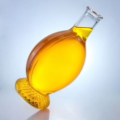 Bouteille en verre à bouchon de type liège pour le rhum, la vodka, le whisky, la tequila et le gin personnalisables